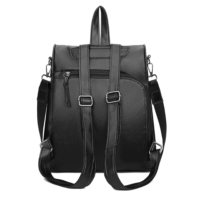 Корейско-Стиль Стиль Анти-кражи рюкзак из искусственной кожи Водонепроницаемый Женская Рюкзак Повседневное дорожная сумка Школьный рюкзак