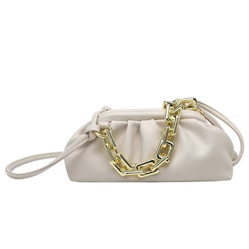 

New fashion cloud shoulder bags for women designer luxury ladies purses and handbags white yellow CN4582