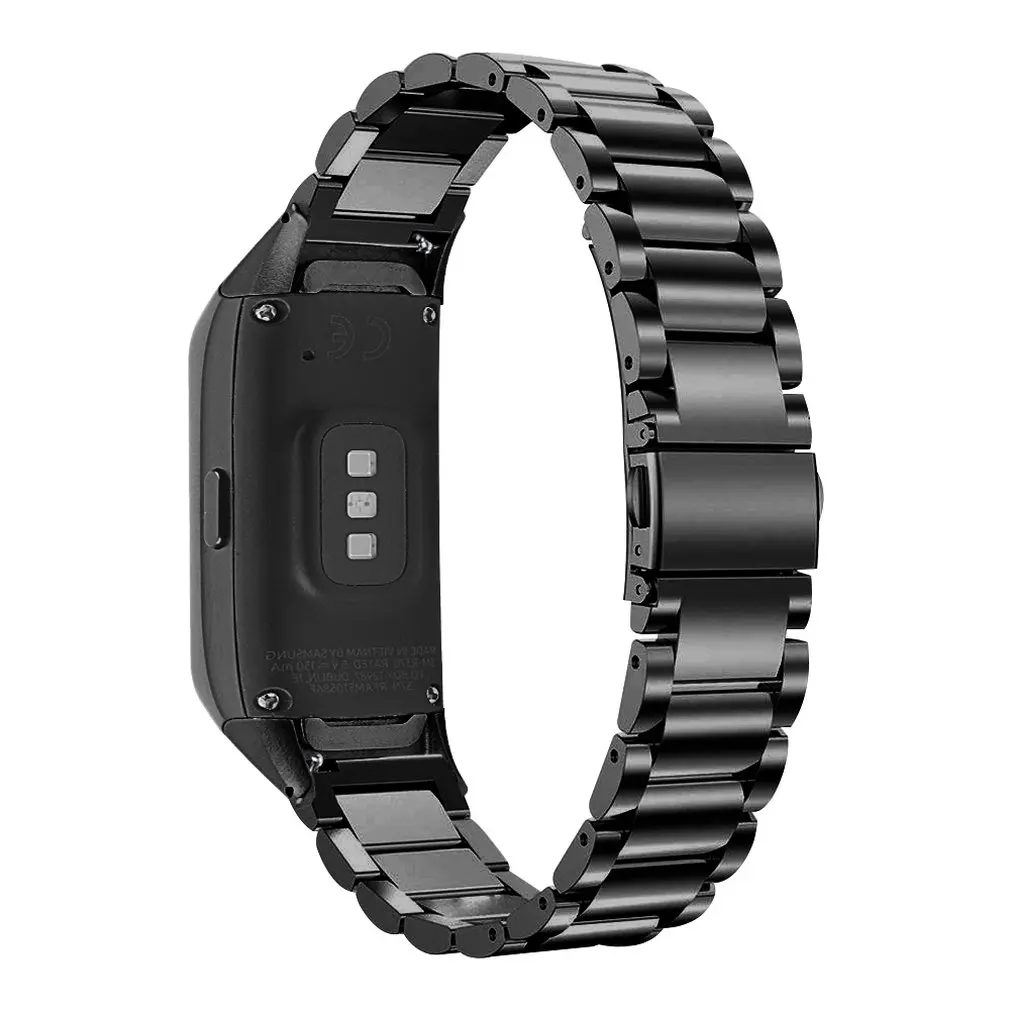

Metal Replacement Watch Band for Samsung Galaxy Fit SM-R370 Smart Bracelet with Three Beads Steel Belt Watch Band