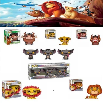 

FUNKO POP Movie The Lion King Simba 302# pvc Action Figure toy pumbaa Collection Model toys for Children birthday Gift