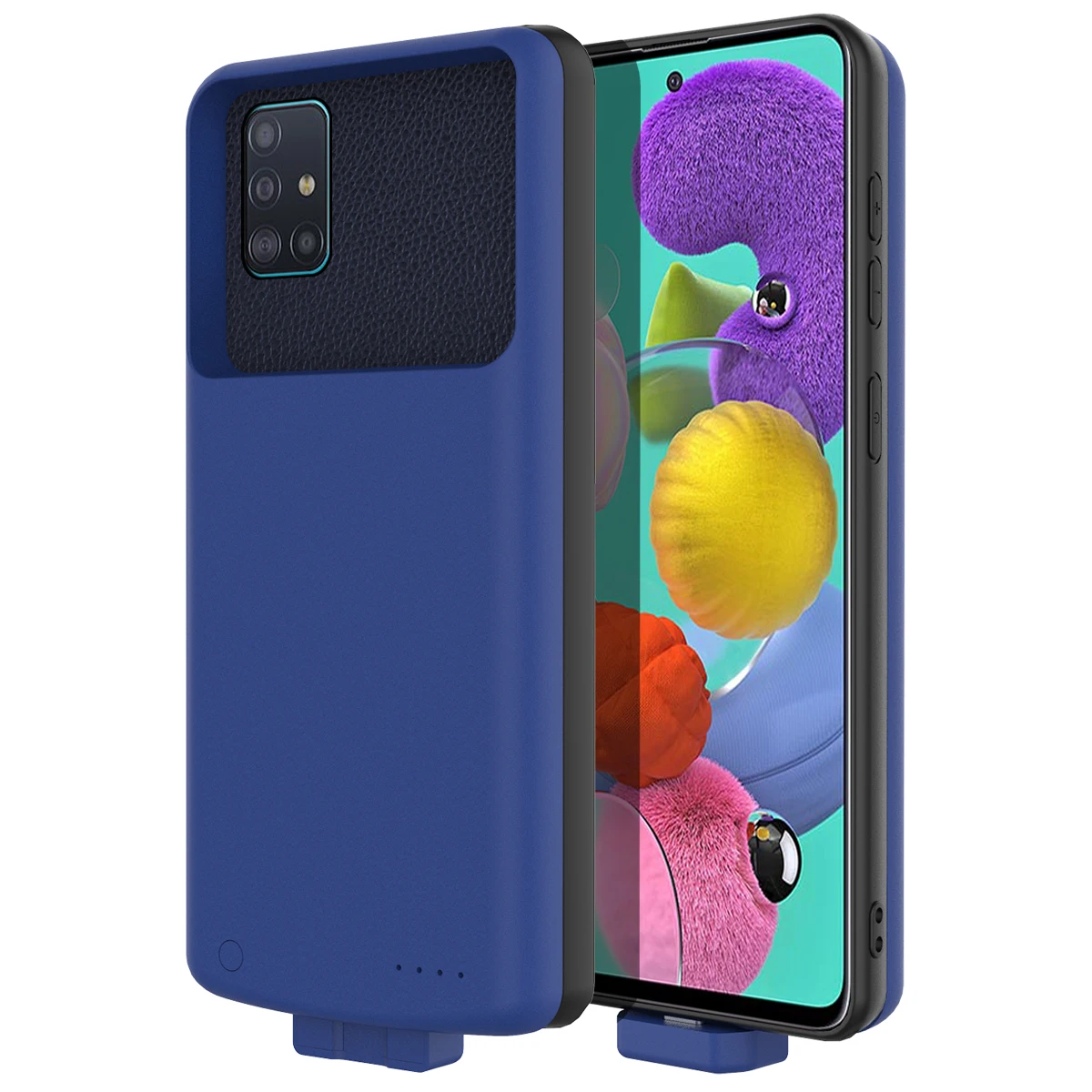Чехол для samsung A51 power 7000 мАч, Внешнее зарядное устройство, резервный внешний аккумулятор, противоударный чехол для зарядки для samsung A51, чехол для аккумулятора