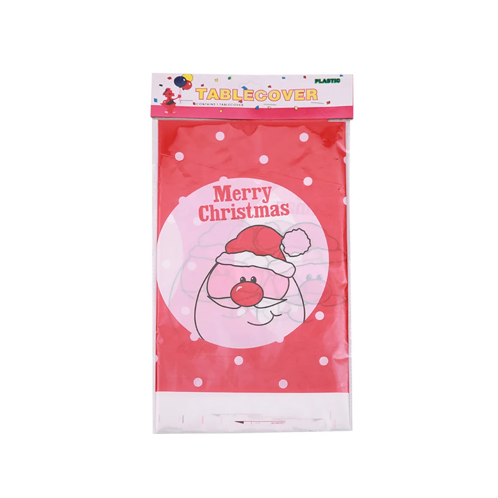 Christmas 110*180CM Waterproof Tablecloth Kitchen Dining Table Decoration Disposable Rectangular Table Covers Christmas Ornamens - Color: Style 5