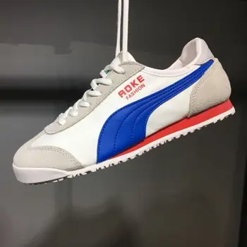 

Women's shoes 2019 new men's sports leather shoes Korean female students couple models casual flat shoes