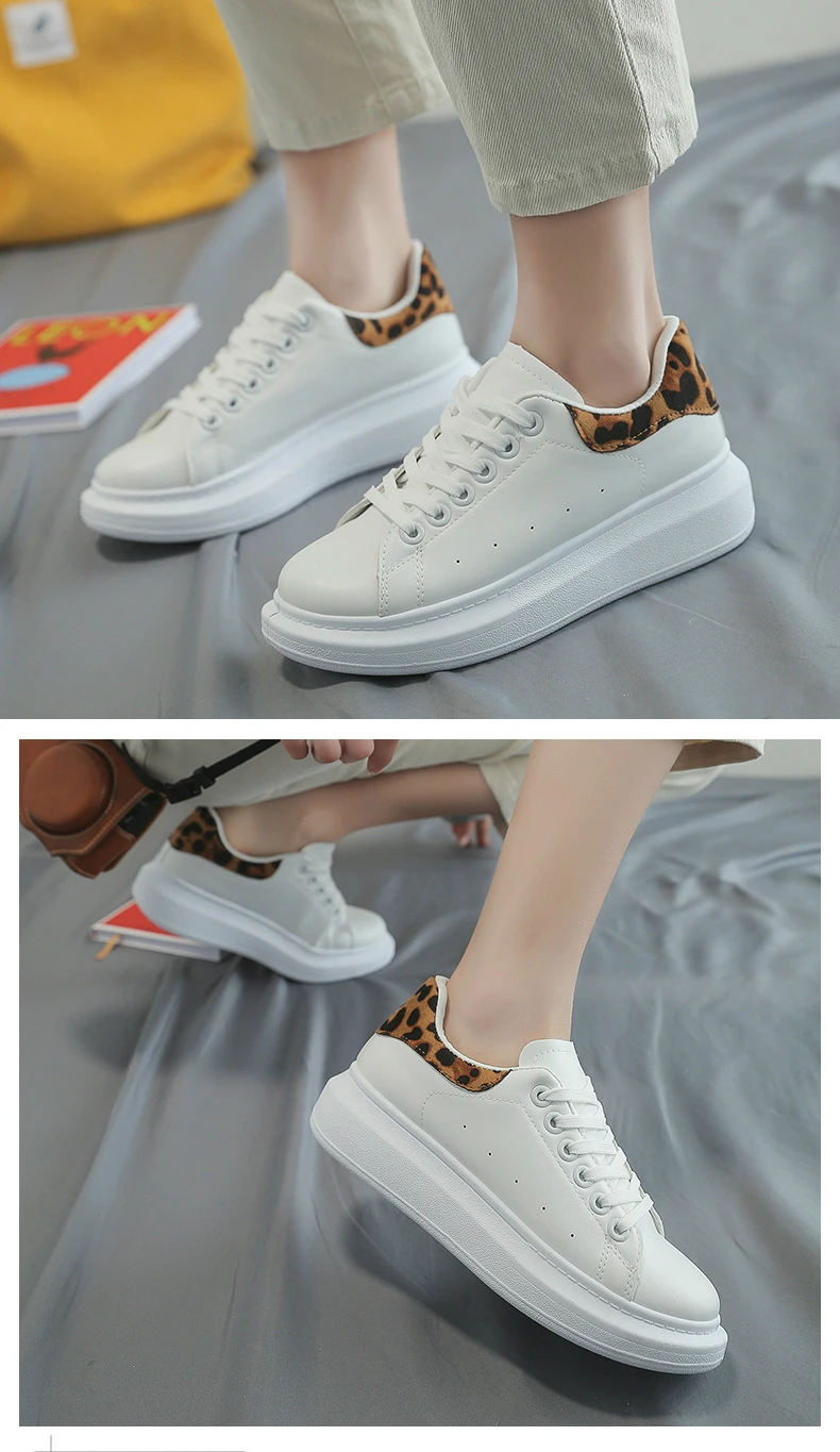 Women Leopard Sneakers Shoes Fashion Pu Comfortable Shoes Sexy Leisure Women's Mesh Tennis Shoes Tenis Feminino H1-43