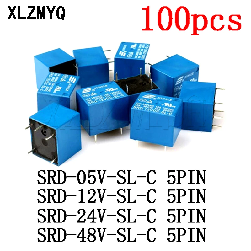 100pcs SRD 5V 12V 24 V 48V