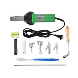 1600w pistola de solda de plástico 110v 220v tocha de ar quente pistola de calor soldador para pvc vinil piso pp com tubo de proteção térmica ue eua reino unido
