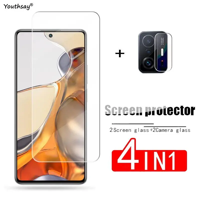 

Full Gule Glass For Xiaomi 11T Tempered Glass For Xiaomi 11T Pro Mi 11 Lite Screen Protector Phone Lens Film For Xiaomi 11T Pro
