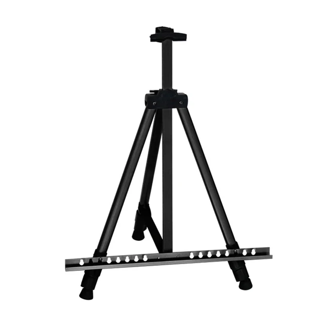 Drawing Hand Crank Aluminum Alloy Easel Retractable Metal Sketch Easel  Telescopic Tripod Stand Foldable Sketch Travel Easel Art Tool