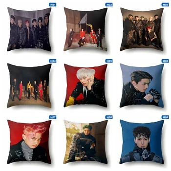 

Custom KPOP EXO OBSESSION Pillowcase Custom Zippered Bedroom Home Pillow Cover Case 1pcs 45x45cm