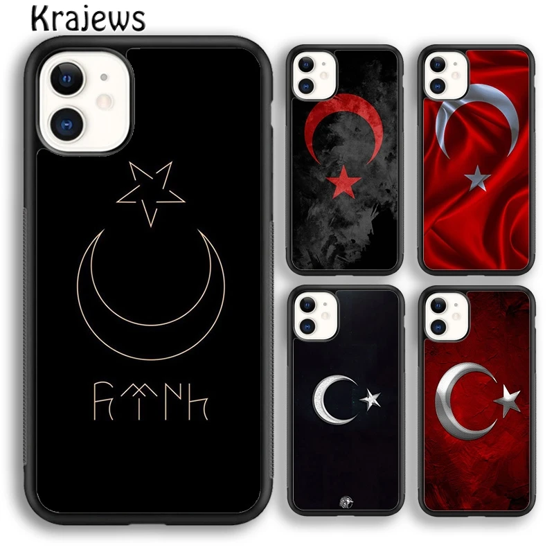 Krajews Turkey Turkish Flag Phone Case Cover For iPhone 5s 6s 7 8 plus X XS XR 11 12 13 pro max Samsung Galaxy S8 S9 S10 Plus lifeproof case iphone 11