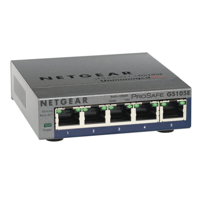 Коммутаторы NETGEAR GS105E ProSafe 5 портов Gigabit Ethernet Smart Management Plus | Компьютеры и офис