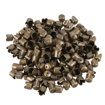 

200 Tone Bead Caps Fit Chain Tassel 8x8mm (bronze)