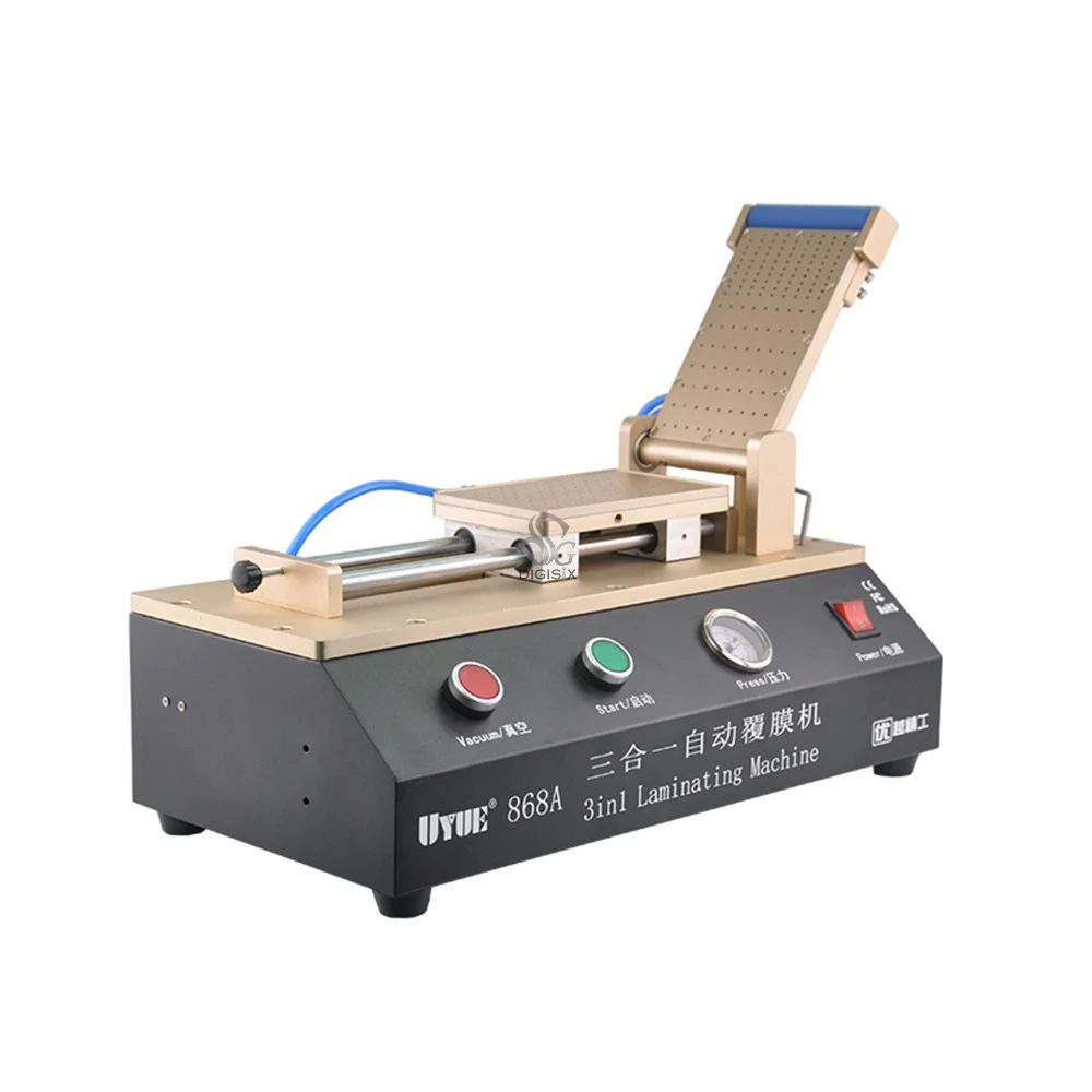 868A 3-in-1 Automatic OCA Film Laminating Machine With Built-in Vacuum Pump and Air Compressor For LCD Screen Repair