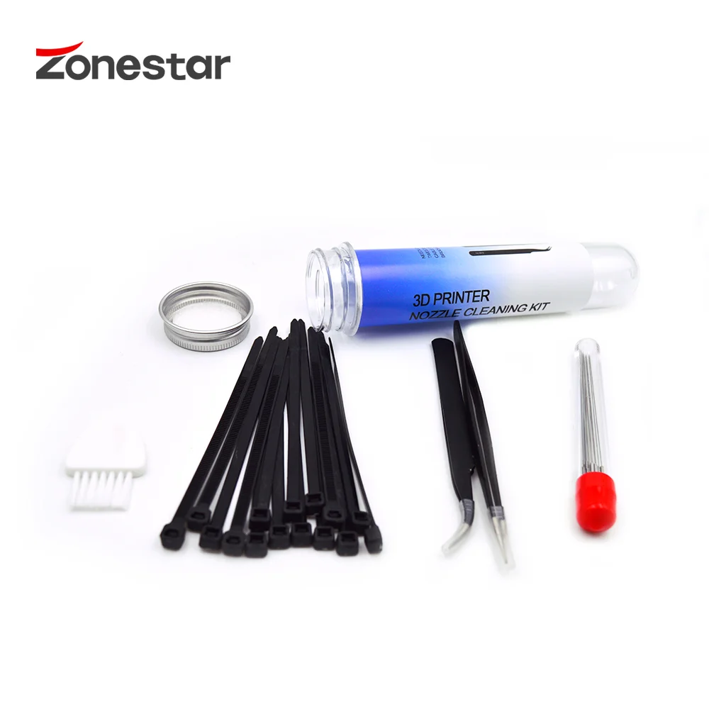 3D Printer Nozzle Cleaning Kit Stainless Steel Needles And Tweezer Tool