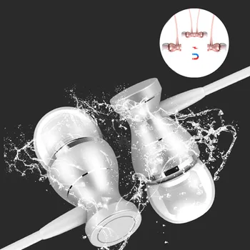 

Magnetic In-Ear Sound Earphones Metal Headsets Headphones Hot Sale 3.5mm Super Bass Stereo Earbuds With Mic For Mobile Phone MP3