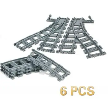 

City Trains Rails Track Railway Model Sets Building Blocks Bricks Toys 98215-1