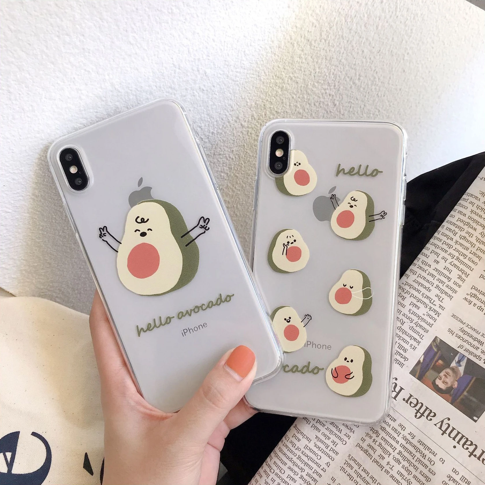 Transparent Cute Cartoon Fitted Case For iphone7 6 6s 8 Plus Fundas Apple iPhone Xr X XS Max 7 Phone Back Cover |