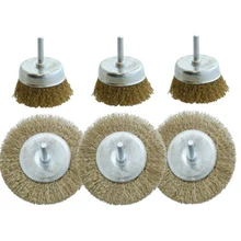 Поворотный 4 дюйма Стальная проволока колеса или 3 дюйма чашки набор кистей для сверла Применение набор аксессуаров