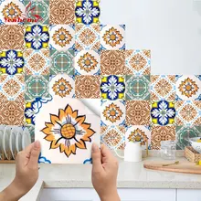Matte Square Wall Stickers Boho Style Self-adhesive PVC Bedroom Living Room Ground Renovation Floor Patch Waterproof Decor Tiles