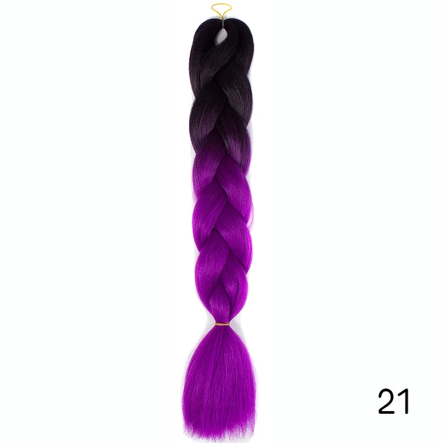 YXHAIR 100g 48 Inch Synthetic Jumbo Box Braids Expression Crochet Hair Extension for Women Pre Stretched Yaki Ombre B28
