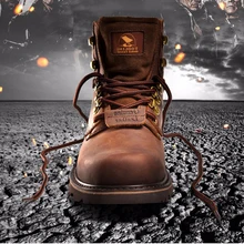 Мужские зимние теплые ботинки Askeri Bot в винтажном стиле; военные ботинки из натуральной кожи; 7#15/10D50