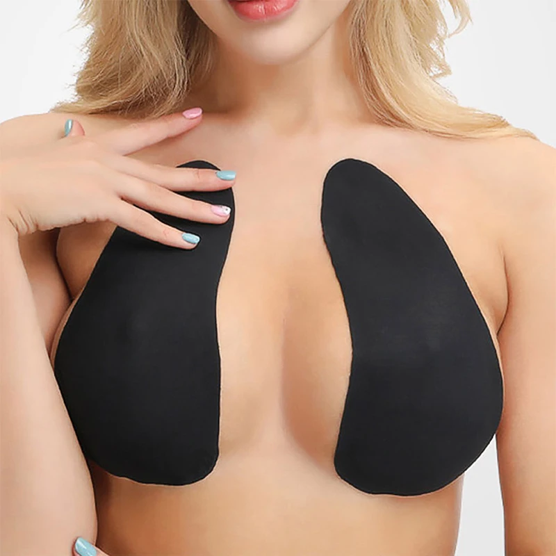 

Women Invisible Super Push Up Strapless Self Adhesive Bralette Reusable Lingerie Pad Freedom Breast Lift Up Invisible Bra Tape