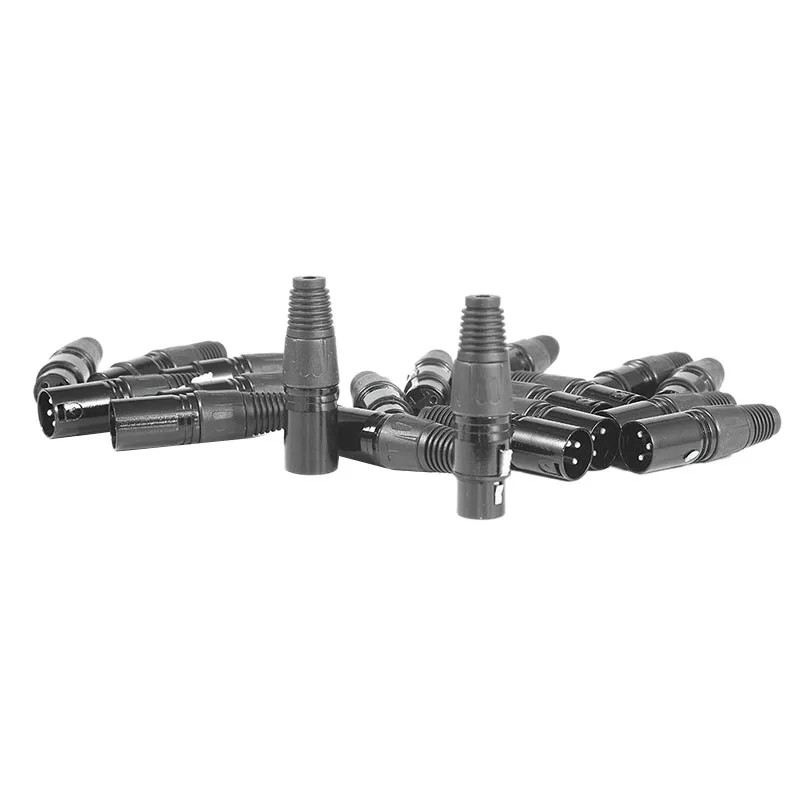 AMS-20Pcs 3Pin XLR кабель для мужчин женщин удлинение микрофона проводной микрофон Кабельный штекер аудио разъем Mic адаптер аудиоразъема