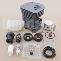 42mm Cylinder Piston Air Filter Kit For Husqvarna 340 345 350Chainsaw 503870276 537024002w Oil Seal Intake Pipe AV Buffer Spring 2