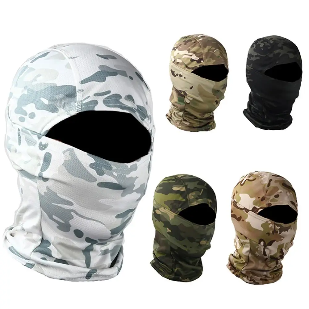 Pasamontañas táctico militar, mascarilla completa, bufanda Airsoft, máscara de Paintball, Bandana del ejército, pesca al aire libre, caza, Camo, polaina de cuello