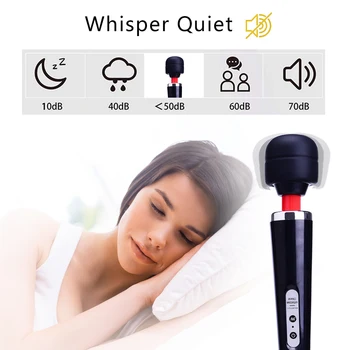 Huge Magic Wand Vibrators for women, USB Charge Big AV Stick Female G Spot Massager Clitoris Stimulator Adult Sex Toys for Woman 4