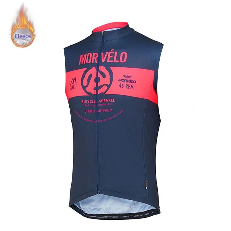Morvelo зимняя термо флисовая безрукавка велосипедная одежда maillot Ropa Ciclismo hombre