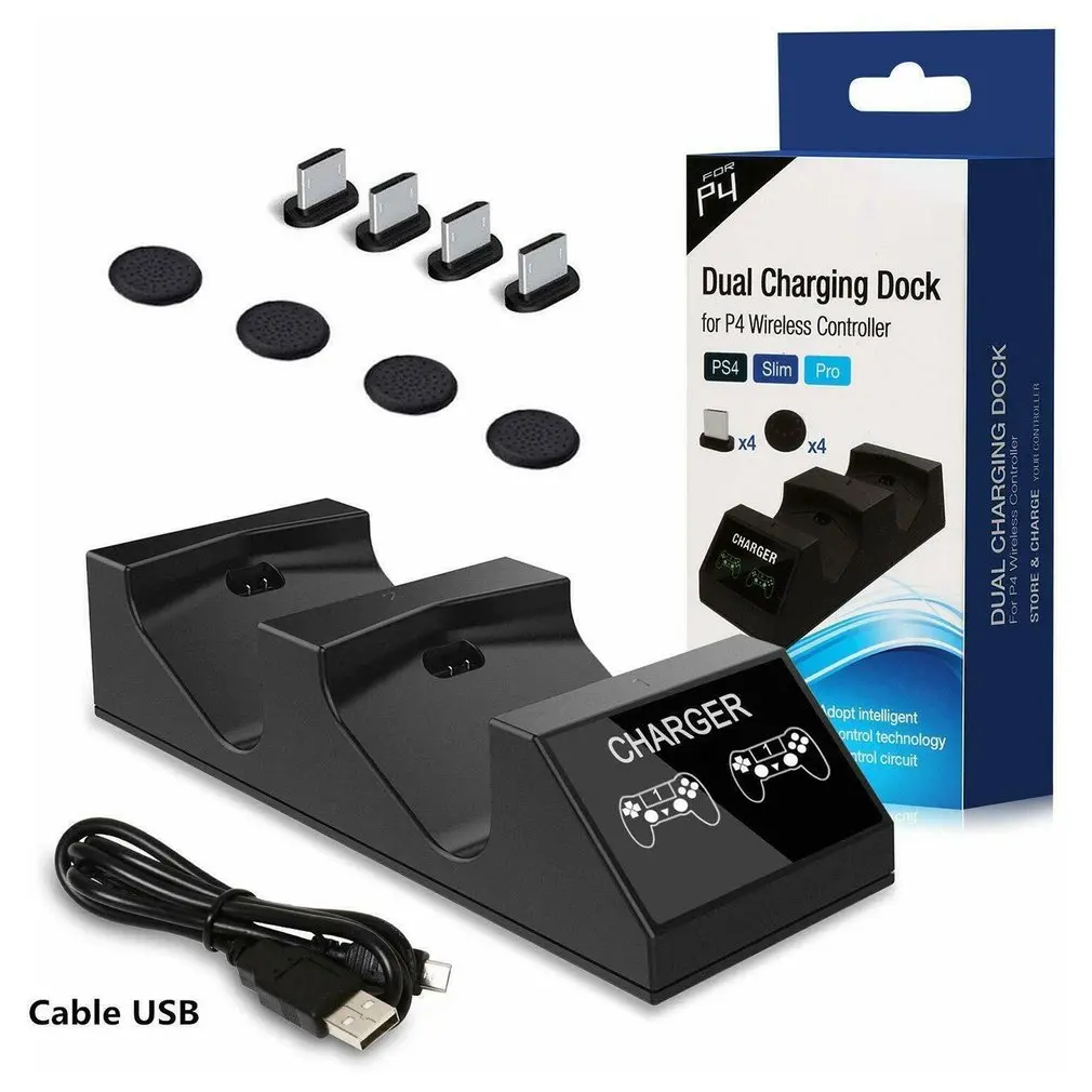 PS4 контроллер зарядное устройство PS4 USB зарядная док-станция зарядная станция для sony Playstation 4/PS4 Pro контроллер