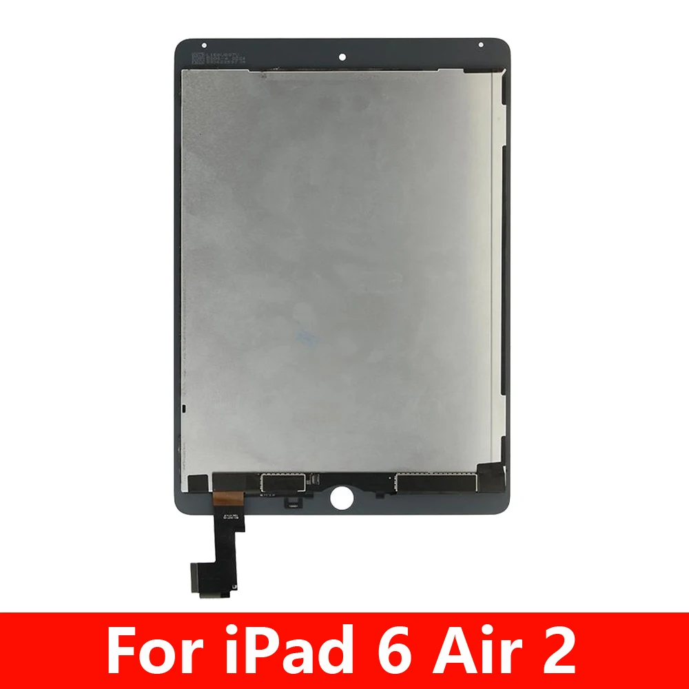 100% протестированный сенсорный экран для Apple iPad 6 Air 2 A1567 A1566 ЖК-дисплей дигитайзер в