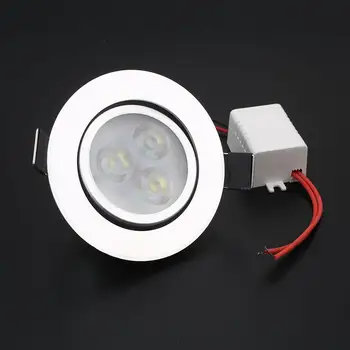 

3LED Dimmable 30 Degree Lens Ceiling Lamp Panel Down Light Bulb 330lm 80-250V 3W