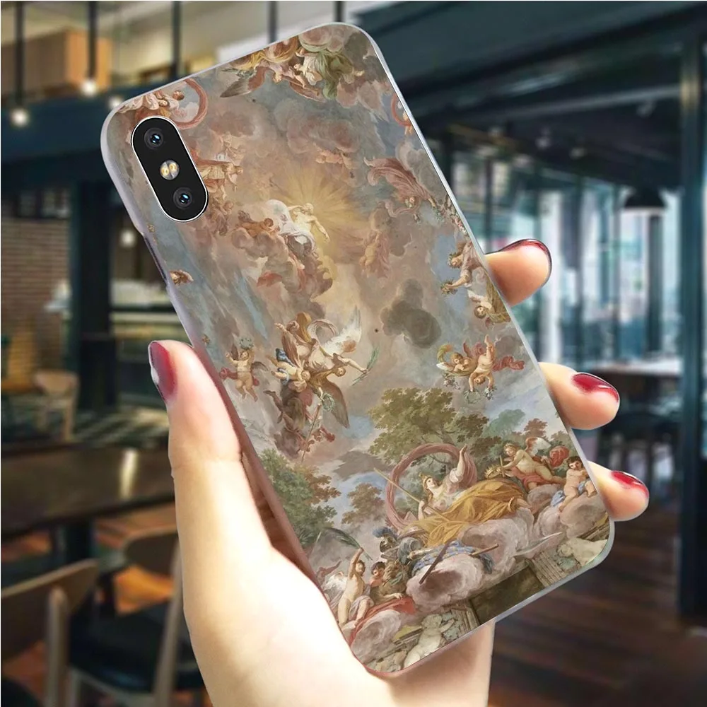 K2527101 Чехол для телефона с принтом «Ренессанс ангелы» чехол для iphone 8 5 5S SE 6 6 S/6 6S Plus 7/7 8 Plus X XS XR Xs Max, Жесткий Чехол - Цвет: K2527101