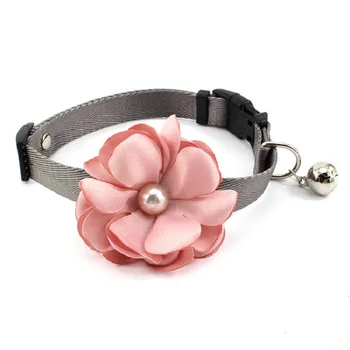 

Cute Pet Dogs Collar Bell Flower Necklace Collar for Cats small Dog Puppy Adjustable collar for pets