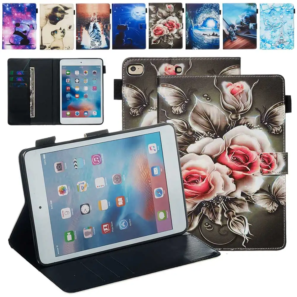 Смарт чехол для iPad mini 1 2 3 4 5 7 9 дюйма A2124 A1550 A1600 A1490|Чехлы планшетов и электронных