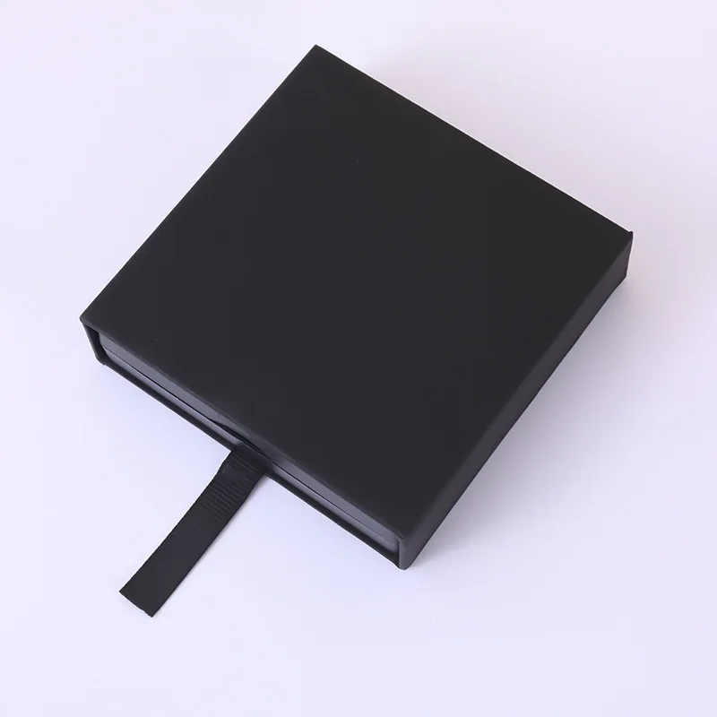 12pcs Black Suspended Drawer Box Earring Necklace Ring Jewelry Box Pe Thin Film Jewelry Box Jewlery Organizer Jewelry Packaging