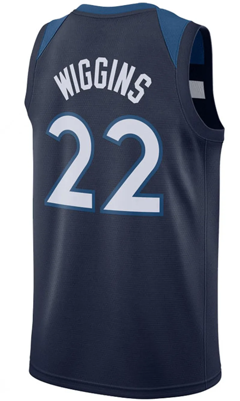 25 Derrick Rose JERSEY 22 Wiggins 23 Jimmy Butler 32 трикотажные изделия Karl-Anthony Towns