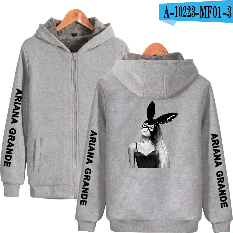 Ariana grande thank you next Idol, парки на молнии, новинка года, популярные уличные парки свободного покроя в стиле Харадзюку - Цвет: Gray