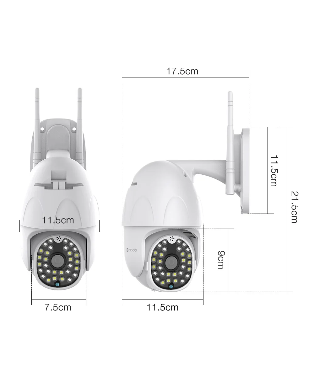 DIGOO DG-ZXC41 2MP 1080P PTZ умная скоростная купольная камера 30 светодиодов ИК полноцветная камера ночного видения наружный монитор безопасности CCTV ip-камера