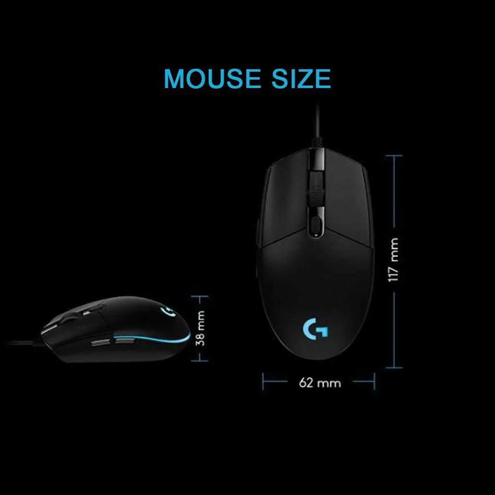 Игровая мышь Logitech G102 IC PRODIGY оригинальная оптическая 8000DPI 16 8 M цветной СВЕТОДИОДНЫЙ