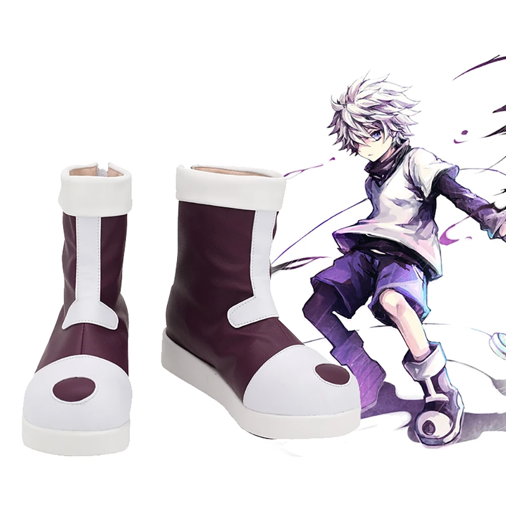 

Hunter X Hunter Killua Zoldyck Cosplay Boots Leather Shoes Custom Made Any Size