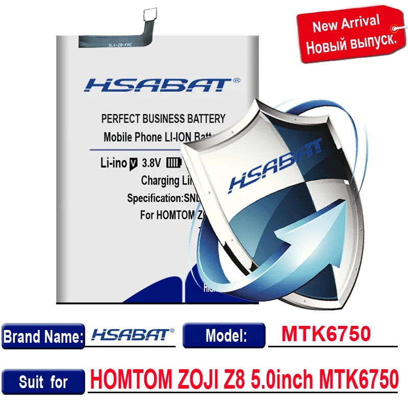 HSABAT 7450 мА/ч, Батарея для HOMTOM HT37 HT20 HT17 HT16 HT7 HT3 Pro для HOMTOM HT6 S16 HT50 HT27 HT30 зоджи Z6/зоджи Z7/зоджи Z8 - Цвет: for ZOJI Z8