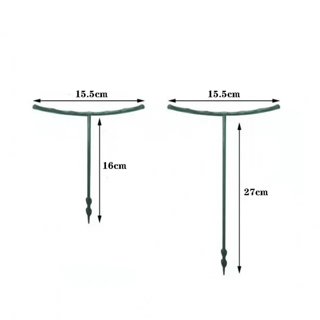 Növénytámogató Ketrec Üzlet Műanyag Virágállvány Félkör Gyűrűs Növény Keret Hegymászás Kerti Növényi Szerszám Állvány - Image 6