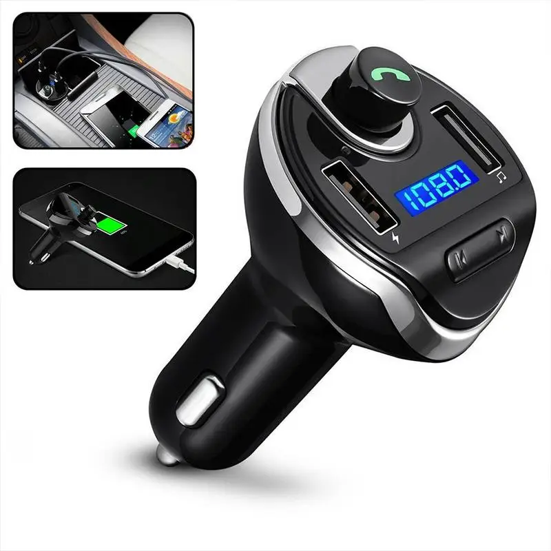 Многофункциональный автомобильный FM-передатчик с Bluetooth mp3-радиоадаптер быстрое