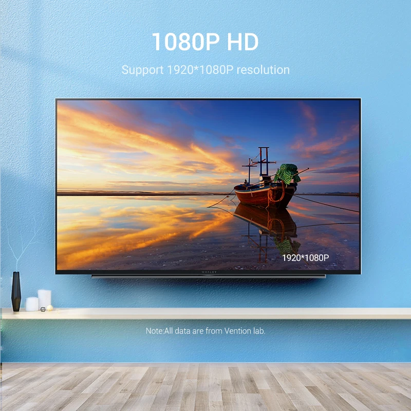 Vention HDMI-VGA 어댑터 남성-여성 변환기 1080P VGA-HDMI, 노트북 TV 박스 용 3.5 잭 오디오 케이블 HDMI-VGA