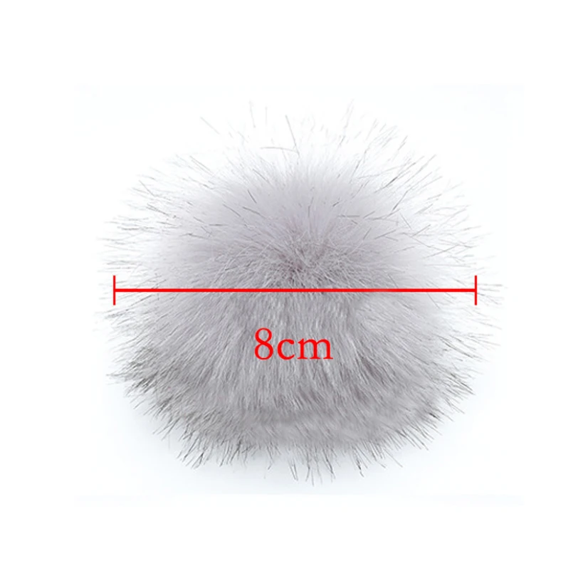 12pcs Pom-Poms for Hats Hairball Decorative Creativity DIY Crafts for Handicraft Pompon Natural Fur Accessories for Toys