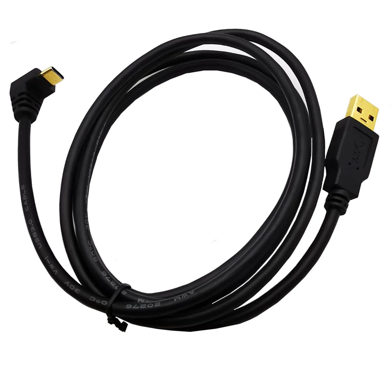 USB 3,0(type-A) штекер USB3.1(type-C) угол 90 градусов 1,5 м