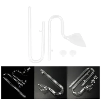 

Glass Aquarium Fish Tank Water Siphon Pump Pipe Oxygen Aeration Pipe